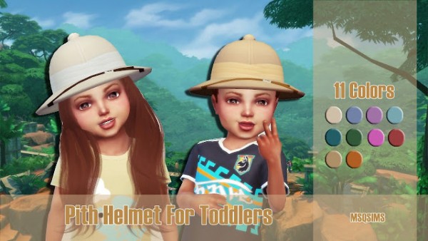  MSQ Sims: Pith Helmet For Toddlers