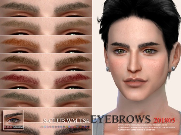  The Sims Resource: Eyebrows 201805 by S Club