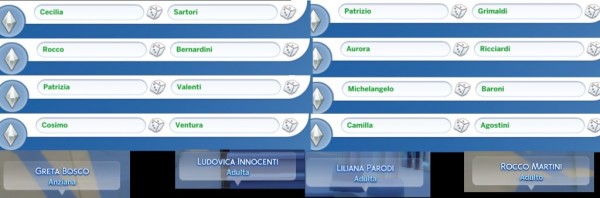  Mod The Sims: More Italian Names  by Daleko