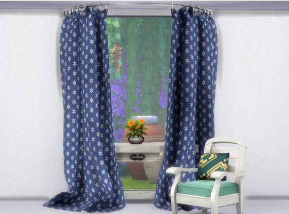  All4Sims: Curtains by Oldbox