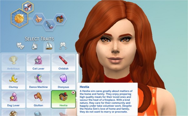  Mod The Sims: Hestia Trait by PurpleThistles