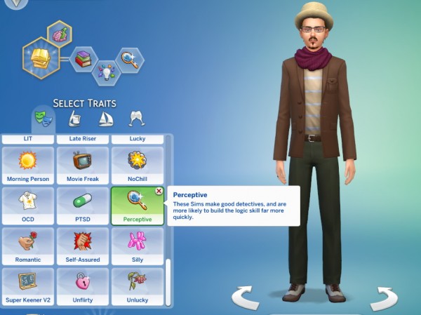  Mod The Sims: Perceptive Trait by GoBananas