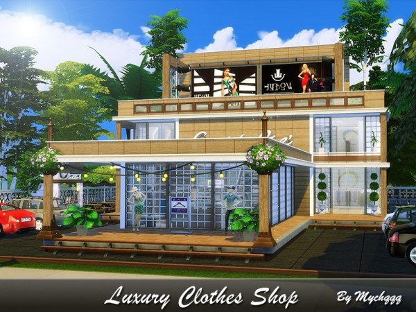  The Sims Resource: Luxury Clothes Shop by MychQQQ