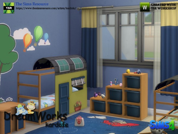  The Sims Resource: Dream Works kidsroom by Kardofe