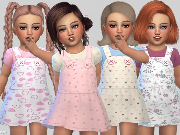 The Sims Resource: Toddler Dress Collection Melinda by ...