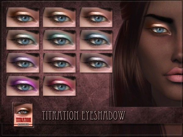 The Sims Resource: Titration Eyeshadow by RemusSirion