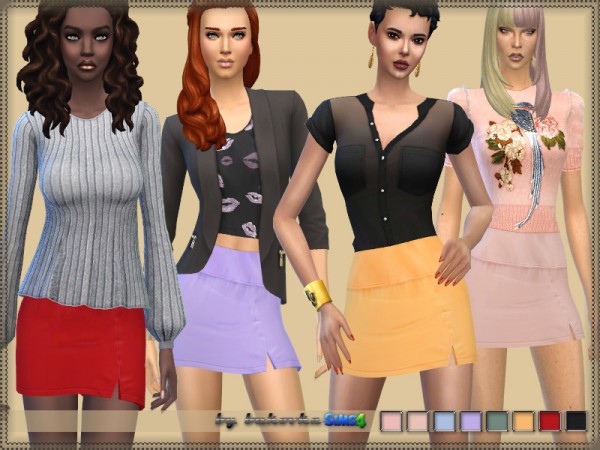  The Sims Resource: Slit Skirt by bukovka