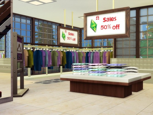  The Sims Resource: Luxury Clothes Shop by MychQQQ