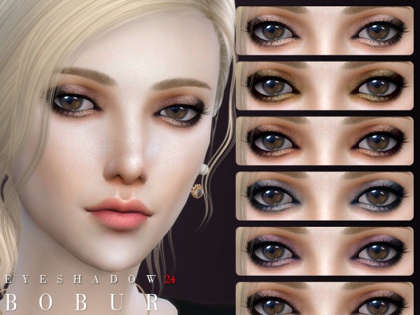  The Sims Resource: Eyeshadow 24 by Bobur