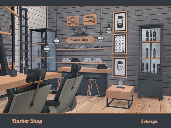  The Sims Resource: Barber Shop by soloriya