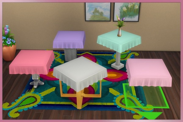  Blackys Sims 4 Zoo: Tablecloth 1x1 by Cappu
