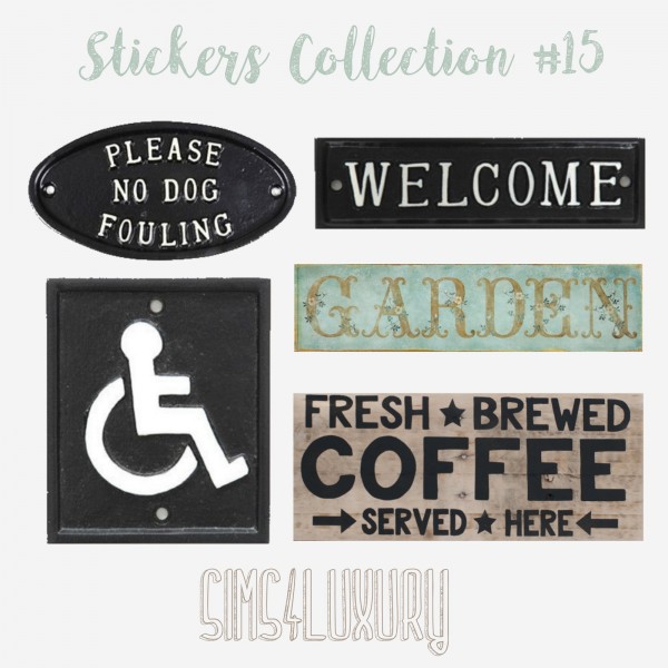 Sims 4 Luxury: Stickers Collection 15