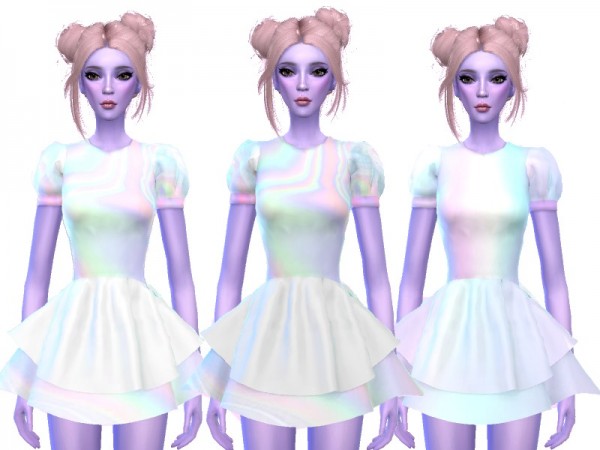  The Sims Resource: Intergalactic Future Dress by Wicked Kittie