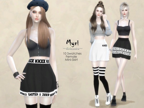  The Sims Resource: MYRI   Mini Skirt by Helsoseira