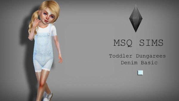  MSQ Sims: Dungarees Denim Basic jeans