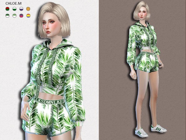  The Sims Resource: Sports Hoodie and Shorts 2 by ChloeMMM