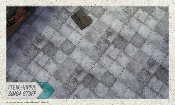  Simsworkshop: 7 Tile Floors   Old Gray  set by k hippie