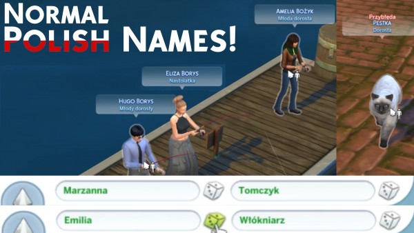  Mod The Sims: Normal and More Polish Names! by Mertikora