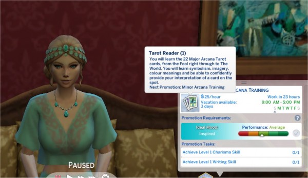  Mod The Sims: Tarot Reader Career by PurpleThistles
