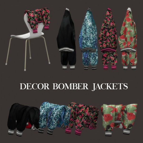  Leo 4 Sims: Decor bomber jacket