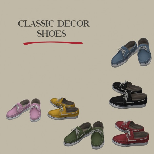  Leo 4 Sims: Classic decor shoes