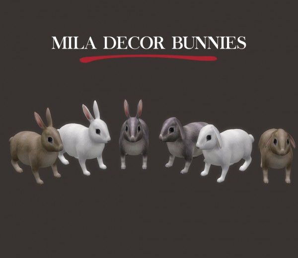  Leo 4 Sims: Decor Bunnies