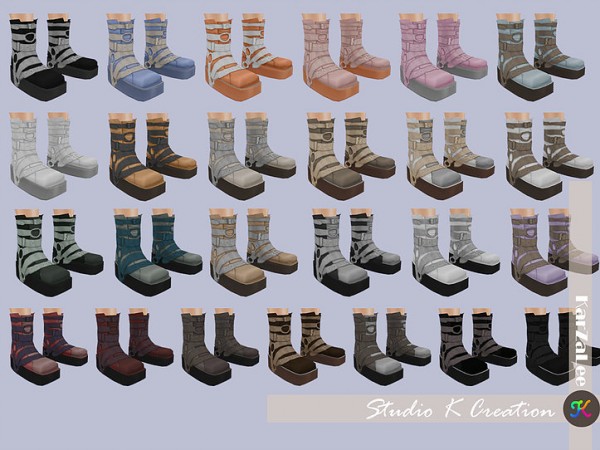 Studio K Creation: Short boots N5 • Sims 4 Downloads