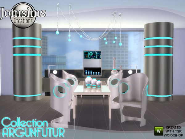  The Sims Resource: Argunfutur diningroom led and reflections by Jomsims