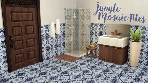  Hamburgercakes: Jungle Mosaic Tiles