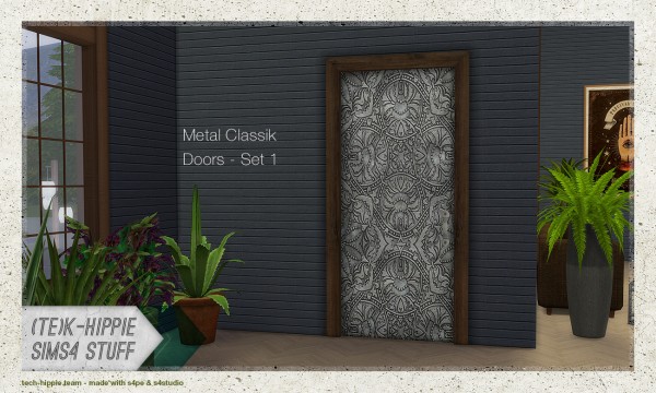  Simsworkshop: 14 Metal Classik Doors – set 1