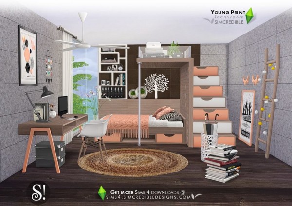  SIMcredible Designs: Young Print bedroom