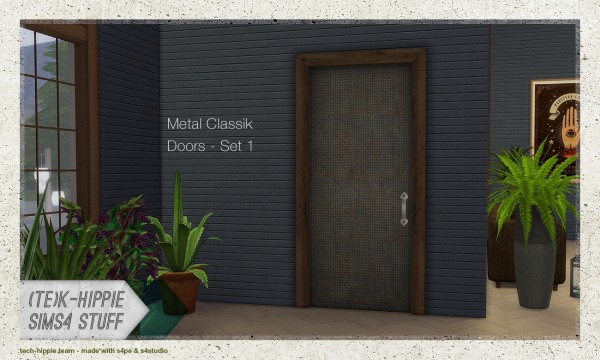 Simsworkshop: 14 Metal Classik Doors – set 1
