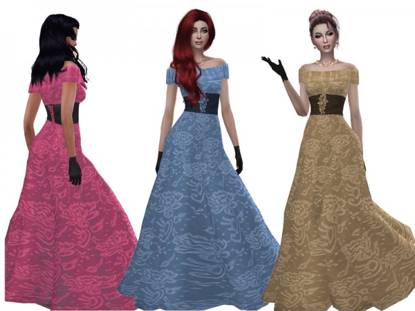  The Sims Resource: Sarah wedding dress by Simalicious