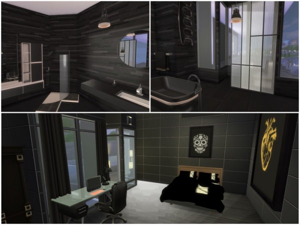 The Sims Resource: Black House by Inesel