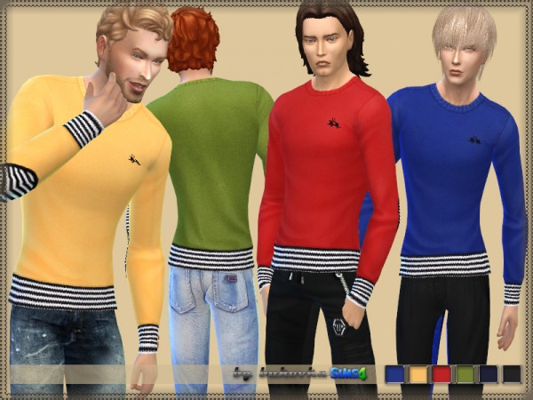  The Sims Resource: Sweater Male by bukovka