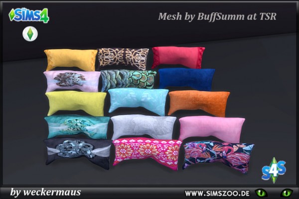  Blackys Sims 4 Zoo: Orient pillows narrow by weckermaus