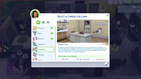  Mod The Sims: Animal Care Career by GoBananas