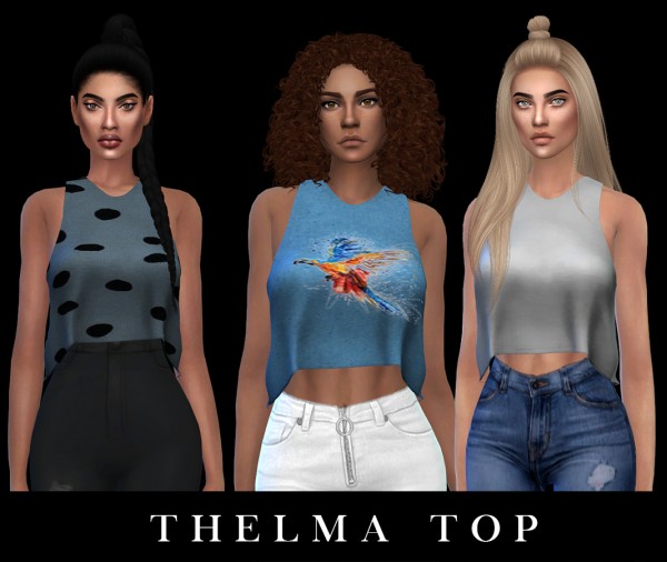  Leo 4 Sims: Thelma top recolored