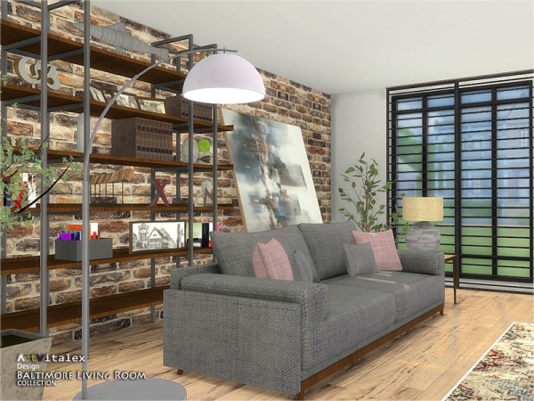  The Sims Resource: Baltimore Livingroom by ArtVitalex