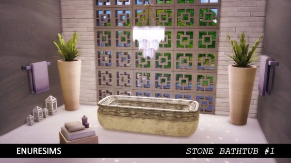  Enure Sims: Stone Bathtub