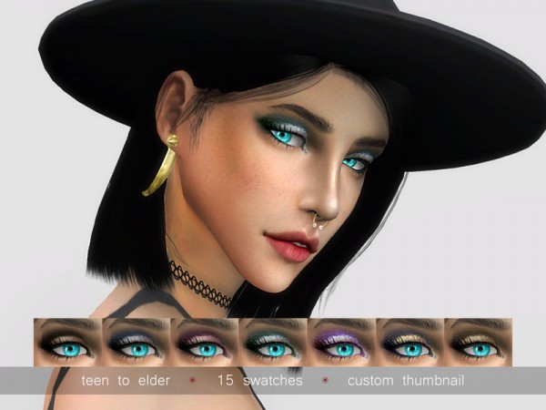  The Sims Resource: Nebula eyeshadow by Urielbeaupre