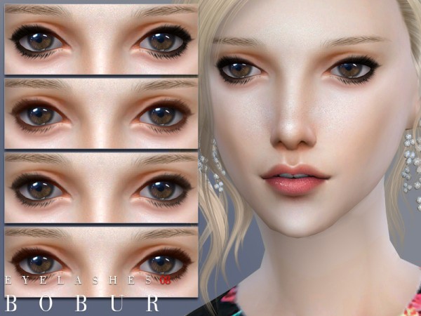  The Sims Resource: Eyelashes 08 by Bobur3