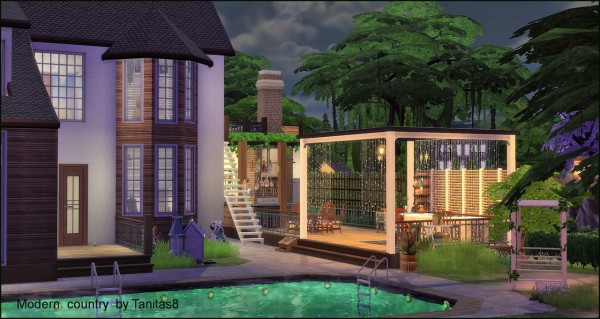 Tanitas Sims: Modern house in country style