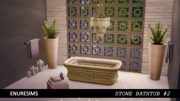  Enure Sims: Stone Bathtub