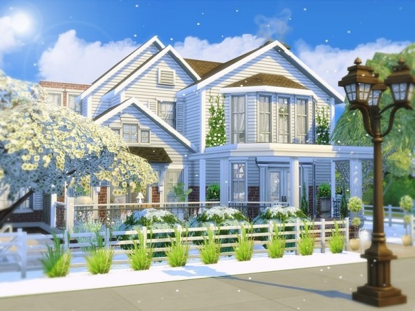  The Sims Resource: Beautiful Winter house by MychQQQ