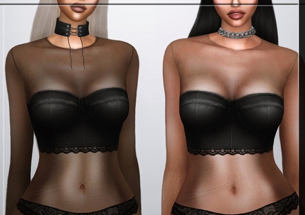  The Sims Resource: Mistress Bodysuit by FashionRoyaltySims