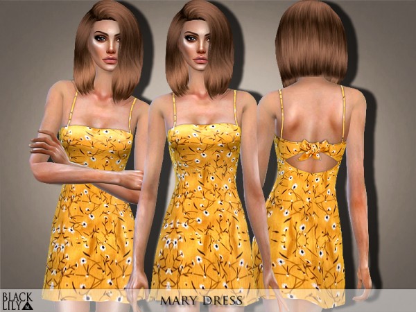  The Sims Resource: Mary Dress by Black Lily