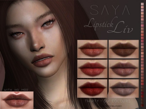  The Sims Resource: Liv Lipstick by Saya Sims