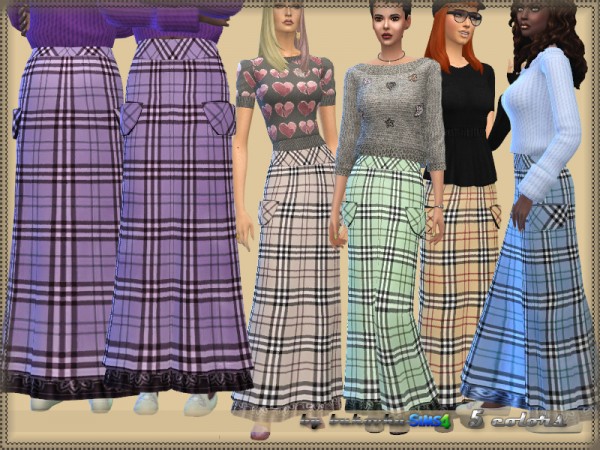  The Sims Resource: Skirt Plaid by bukovka