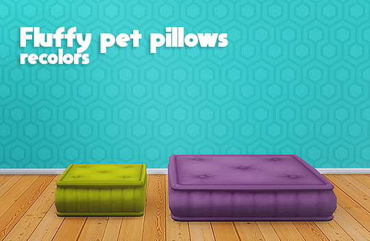  LinaCherie: Fluffy pet pillows recolors